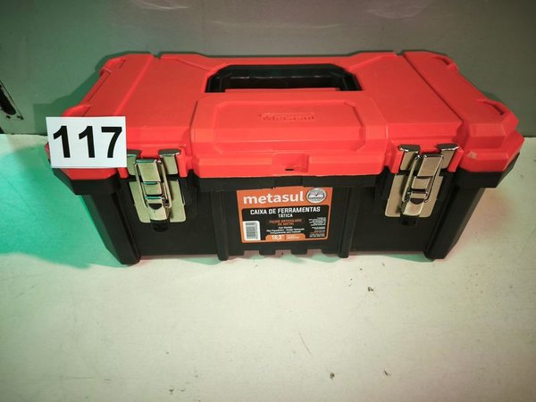 Caja de Herramientas Táctica Metasul 18" con Broches Metálicos
