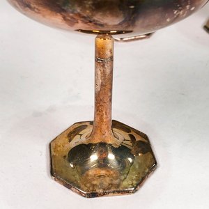 Seis Copas de Metal Vintage Estilo Coupe - imagen 4