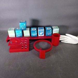 Accesorios de Baño Rojos en Acrílico y 8 Lamparitas LED EcoGuard - imagen 7