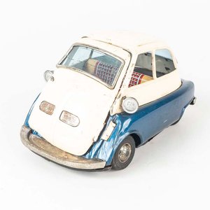Lote siguiente: Auto de Chapa Litografiada Isetta Blanco y Azul