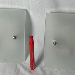 Par de Apliques de Luz de Vidrio Esmaltado - imagen 2