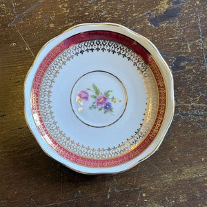 Juego de 5 Tazas con Plato de Porcelana Stanitta Paraná con Flores - imagen 12