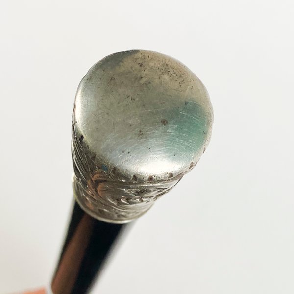 Bastón de madera con cabo de plata - imagen 3