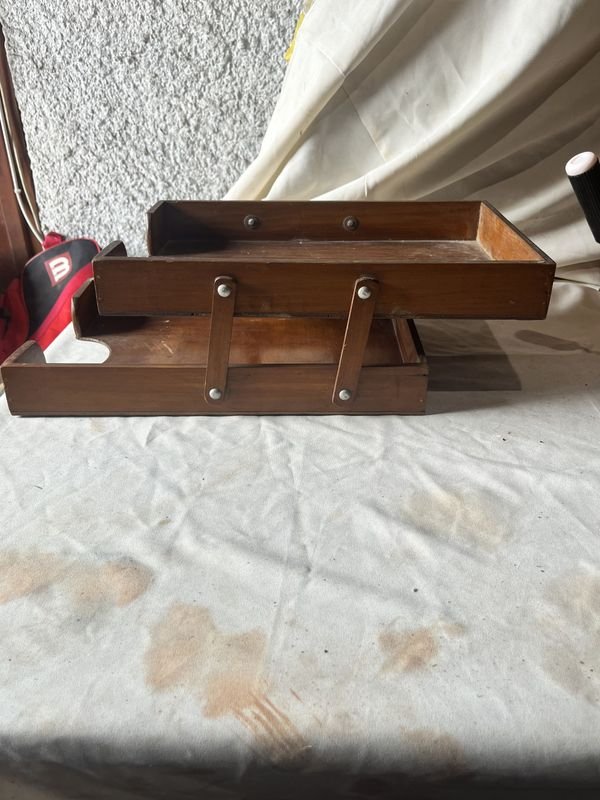 Archivadora de madera antigua - imagen 4