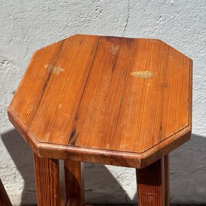 Juego de 2 Taburetes Altos de Madera Rústica - imagen 3