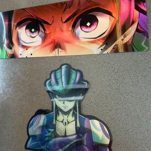 Stickers de Personajes de Anime: Ojos Intensos y Guerrero - imagen 2