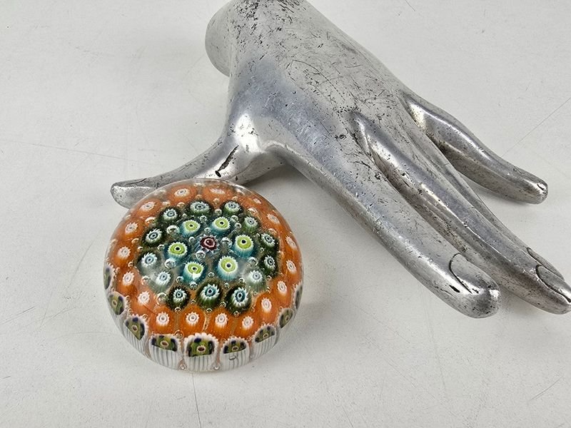 Pisapapeles de Cristal Murano con Diseño Floral Multicolor