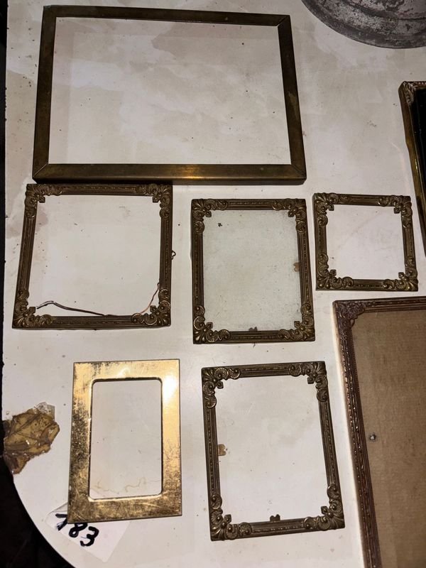 Juego de Marcos antiguos francés con detalles ornamentados en relieve - imagen 3