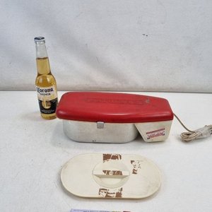 Calentador de Mamaderas Bathela 2 Rojo y Blanco con Tapa y Cable Original - imagen 1