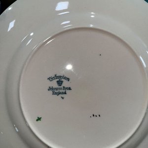 Set de 6 Platos y 1 Fuente Johnson Bros Sellado Inglés Porcelana - imagen 1
