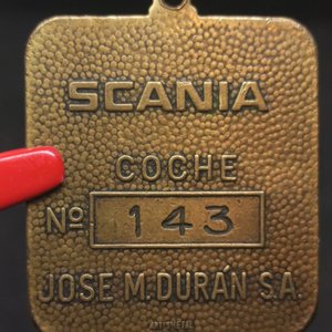 Antigua Medalla Llavero CUTCSA Scania Coche 143 Bronce José M. Durán - imagen 7