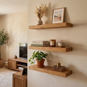 Lote anterior: Set de 3 Estantes Flotantes de Madera de Pino Natural