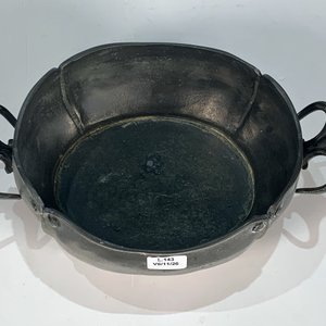 Centro de mesa ovalado de metal con asas, 27 cm - imagen 2