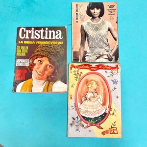 Lote de 7 Revistas: Labores, Manos Creadoras y Cristina (1960s-1970s) - imagen 5