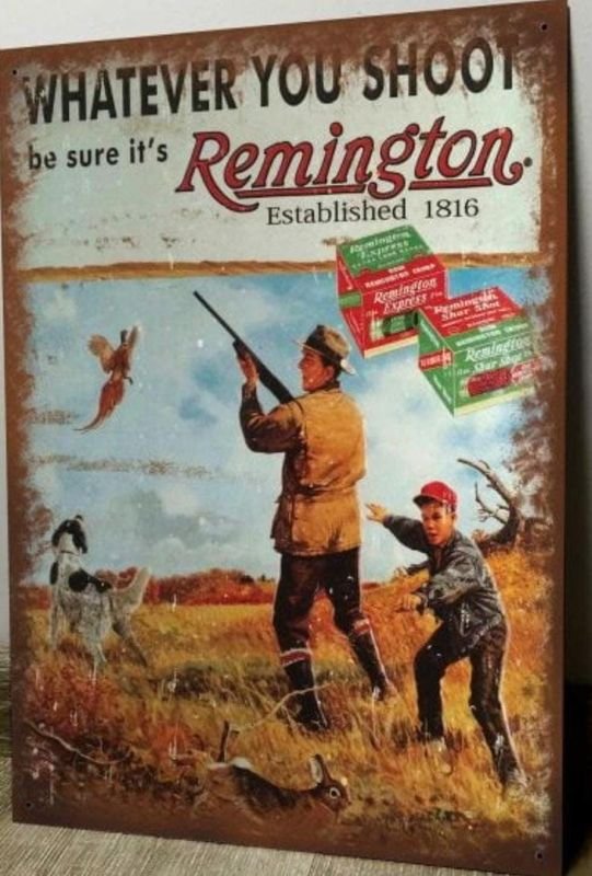 Lote siguiente: Cartel decorativo de balas Remington