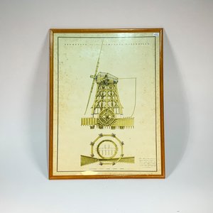 Lote anterior: Lámina "Plano de Molino" con Marco - 68x48 cm