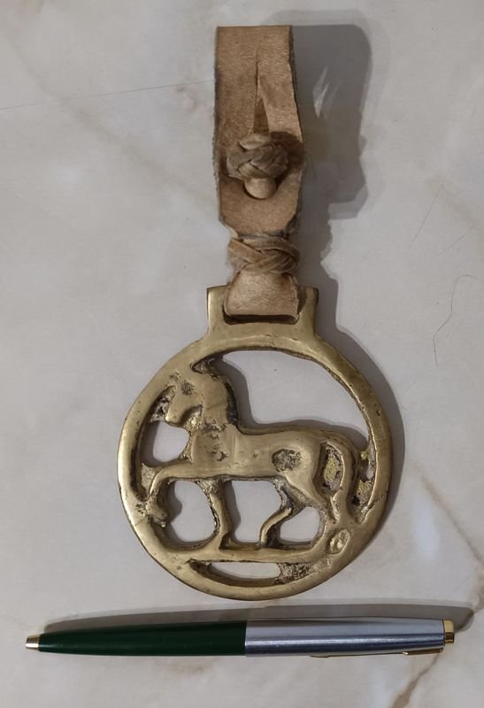 Adorno de Bronce macizo con forma de caballo para decoración