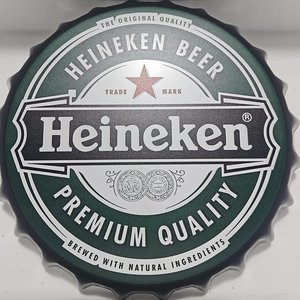Cartel Decorativo Tapa Cerveza Heineken Premium Quality - imagen 2