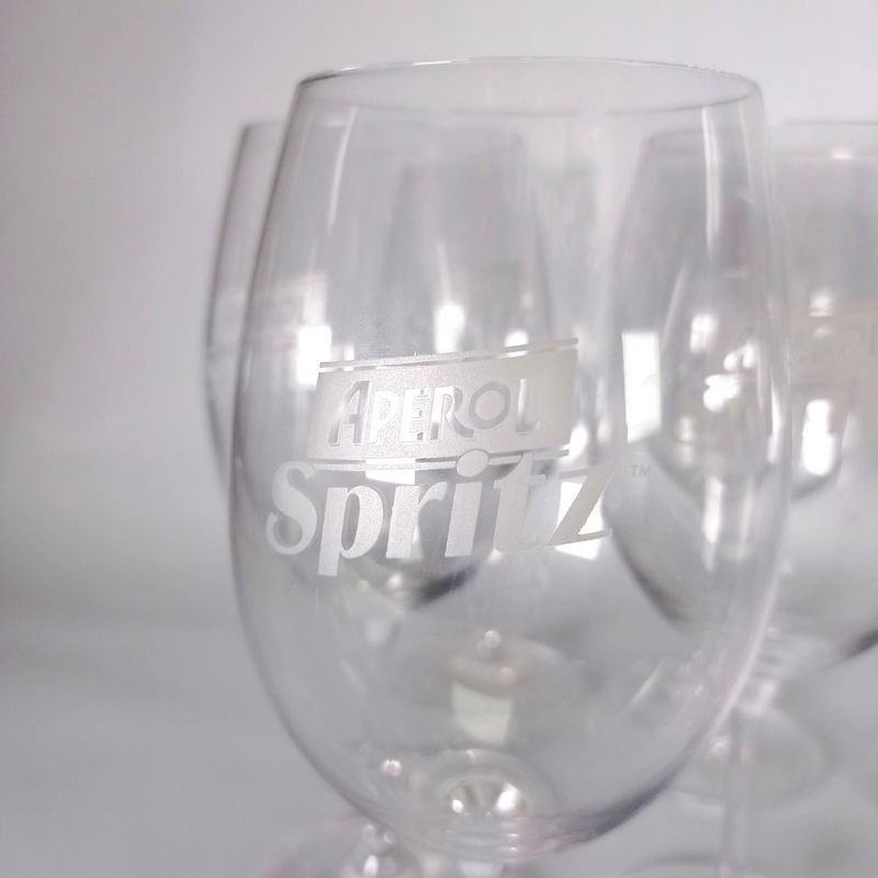 Doce copas con publicidad Aperol Spritz para vino - imagen 2