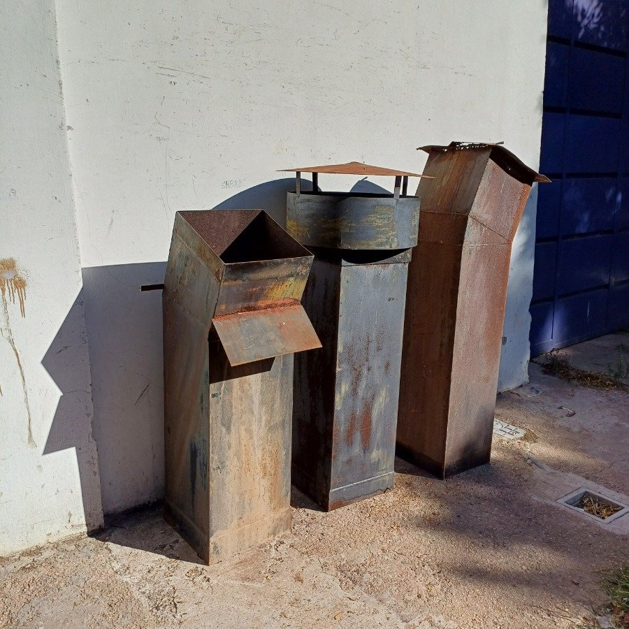 Chimenea de chapa para estufa en tres tramos con sobrero - imagen 4