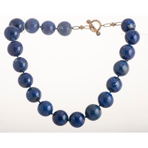 Conjunto Collar y Caravanas de Lapislázuli y Oro 18k - imagen 2