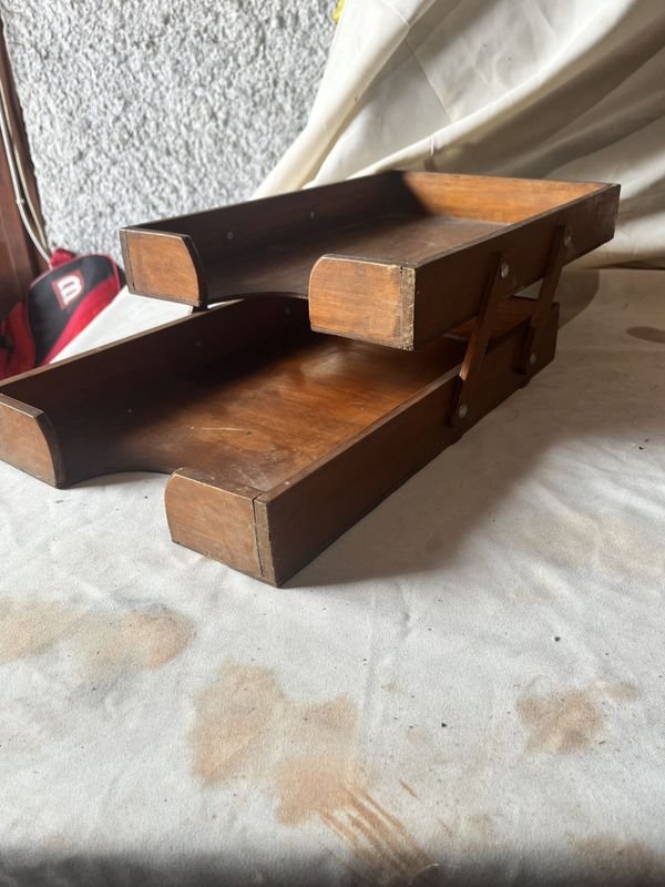 Archivadora de madera antigua - imagen 2