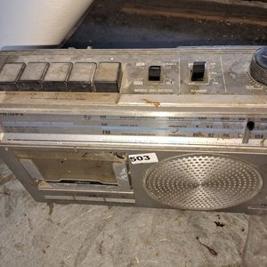 Lote siguiente: Radio Philips Casetero Vintage con Parlantes
