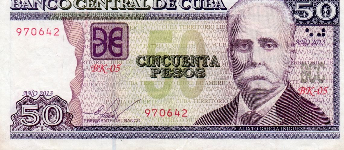 Billete de 50 Pesos de Cuba - República de Cuba