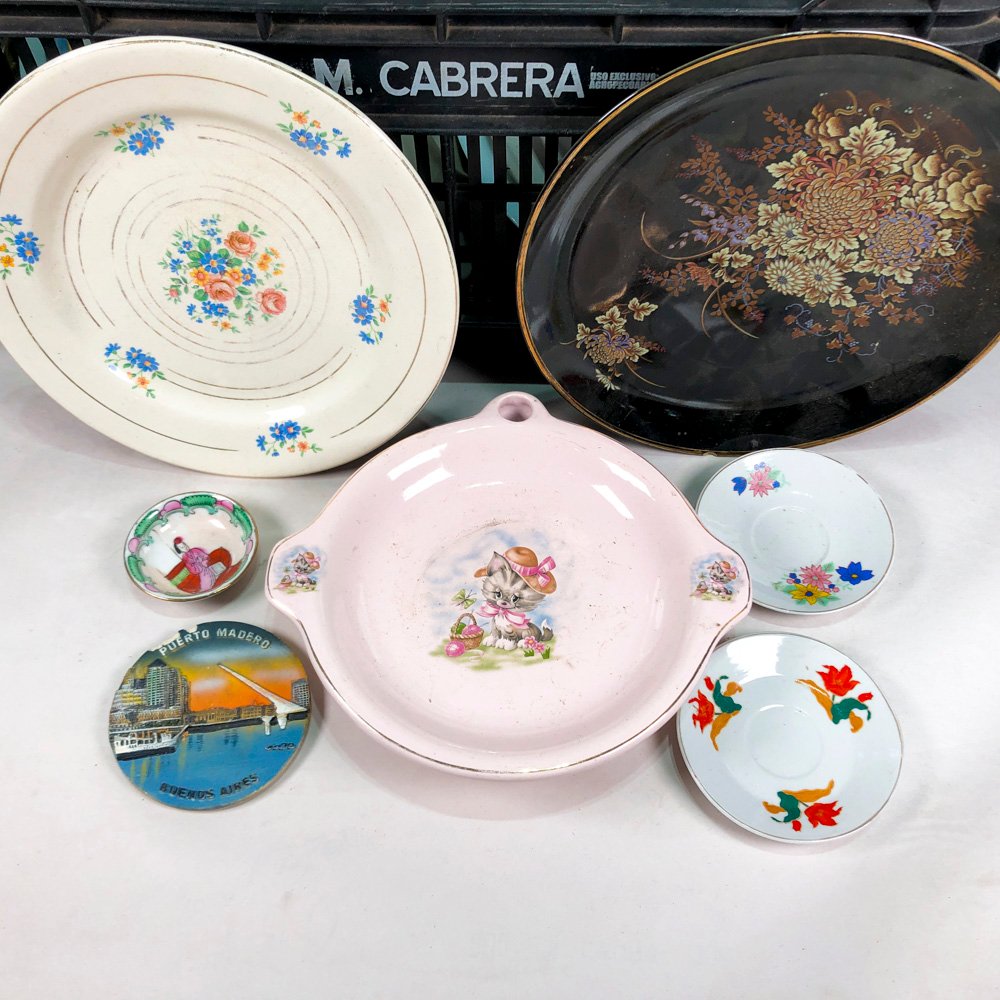Lotes de platos en cerámica, loza y porcelana - imagen 4