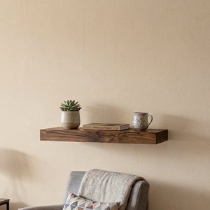 Estante Flotante Madera Pino Natural 40cm - imagen 4