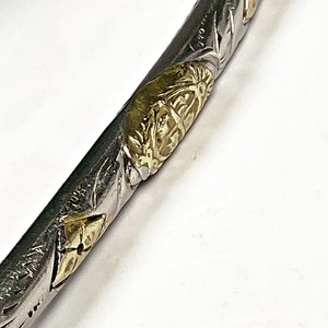 Mate de metal con virola y dos bombillas, una con escudo - imagen 4