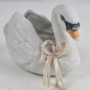 Figuras Decorativas de Cerámica: Flamenco y Cisne - imagen 3