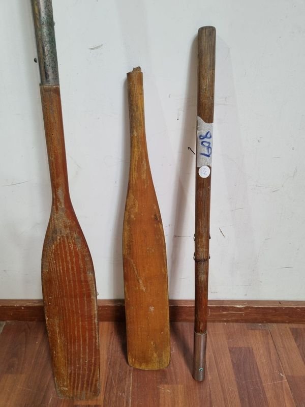 Remos antiguos en roble para deportes - imagen 6