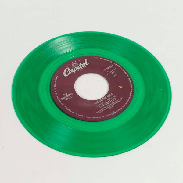 Disco Vinilo Single The Beatles "Nowhere Man" Edición Coleccionista Capitol Records USA Color Verde