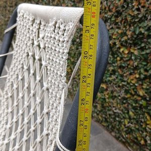 Silla Reposera Plegable Artesanal con Tejido Macramé - imagen 5