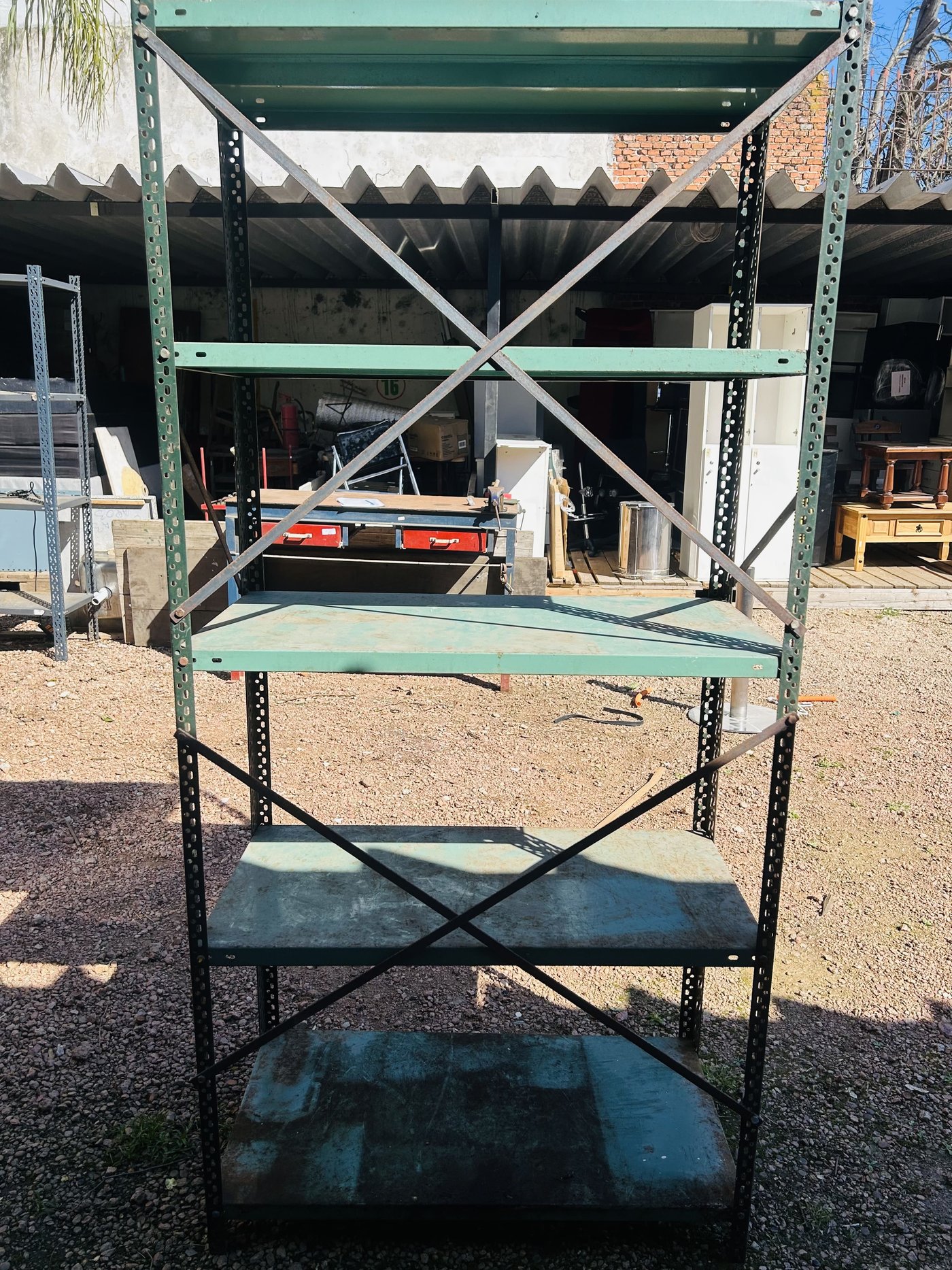 Lote #073 – Estantería metálica 5 estantes – 90x46x186cm