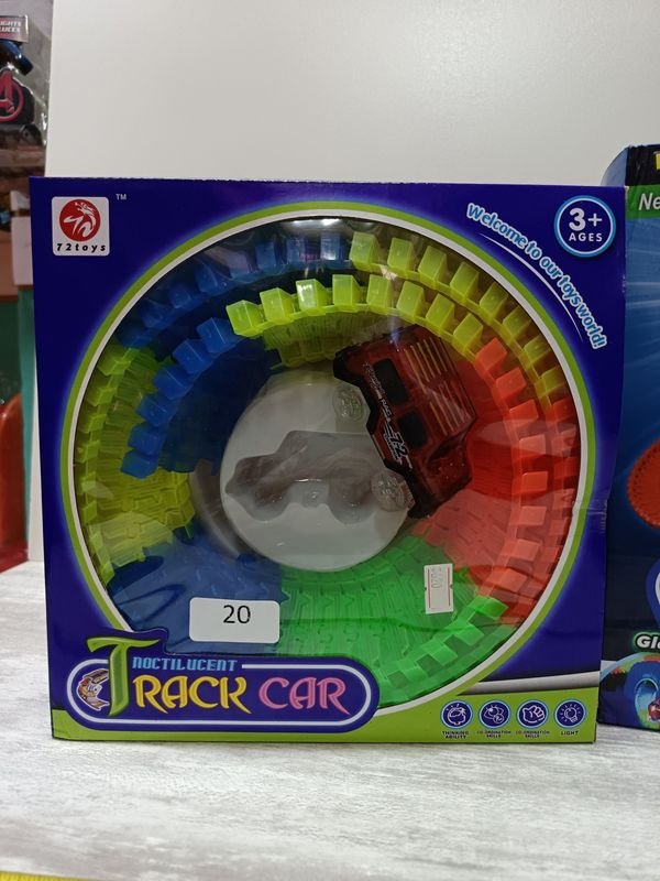 Conjunto de carriles de juguete con luces LED - imagen 2