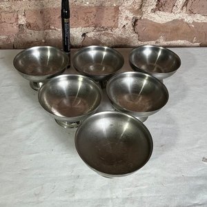 Set de 6 Flaneras de Acero Inoxidable con Pie - imagen 3