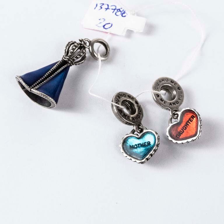 Pendientes de plata con esmalte - imagen 2