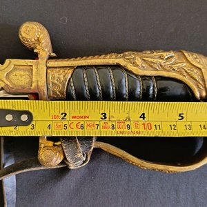 Sable de Oficial Militar Uruguayo Estilo Prusiano con Vaina y Dragona - imagen 10