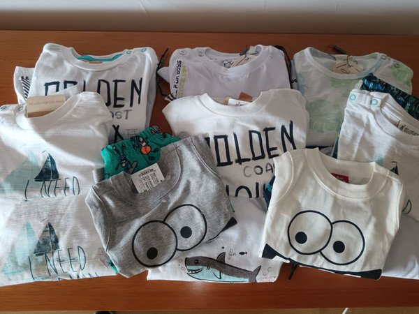 Conjunto de shorts para bebé con musculosas y manga corta - imagen 1