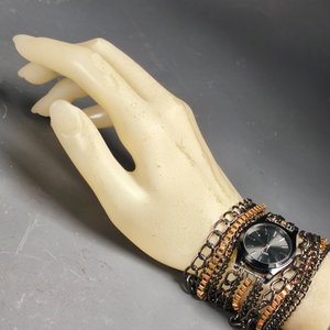 Reloj de Dama con Pulsera Doble Vuelta de Cadenas - imagen 6