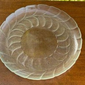 varios plato llano en vidrio labrado, fuente y tazon - imagen 3