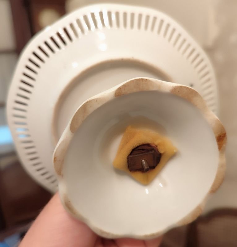 Lote de Platos Decorativos de Porcelana Alemana Calados - imagen 5