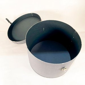 Set de 3 Baúles Circulares de Almacenamiento (Sara) - Beige y Gris - imagen 3