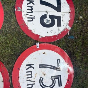 Lote de 5 Carteles Señalización Vial "75 Km/h" - imagen 2