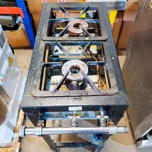Anafe a Gas de 2 Hornallas con Estructura Metálica - imagen 3