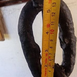 Lámpara de Pie Artesanal con Cadena de Barco Negra - imagen 3