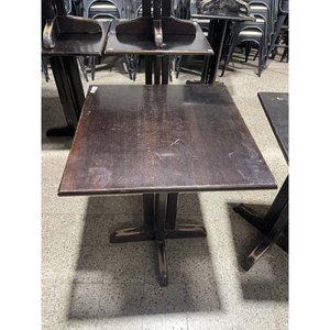 Par de Mesas Bar Cuadradas de Madera Delfino Álvarez - imagen 2
