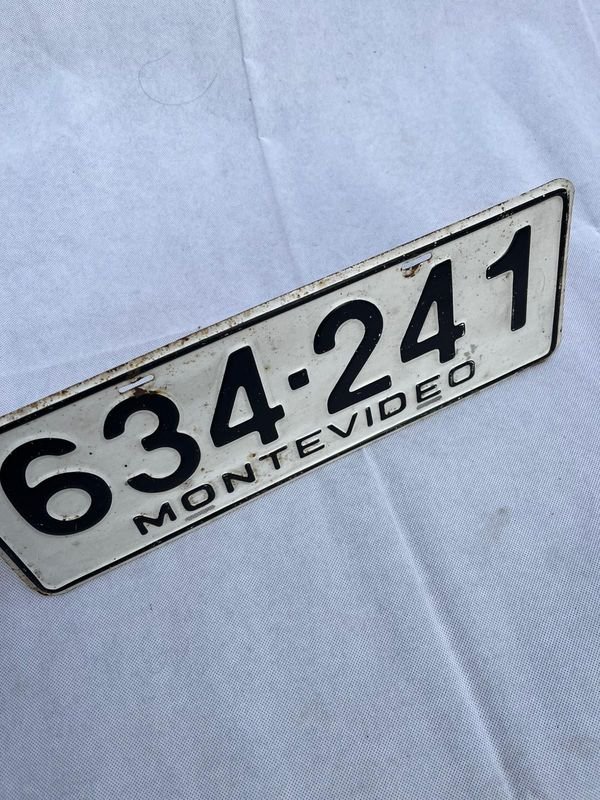 Lote anterior: Matrícula antigua de automóvil